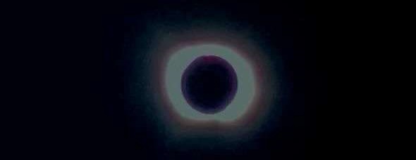 Total solar eclipse over Texas through a filter. Photo courtesy of Gregory Radko. Used with permission.